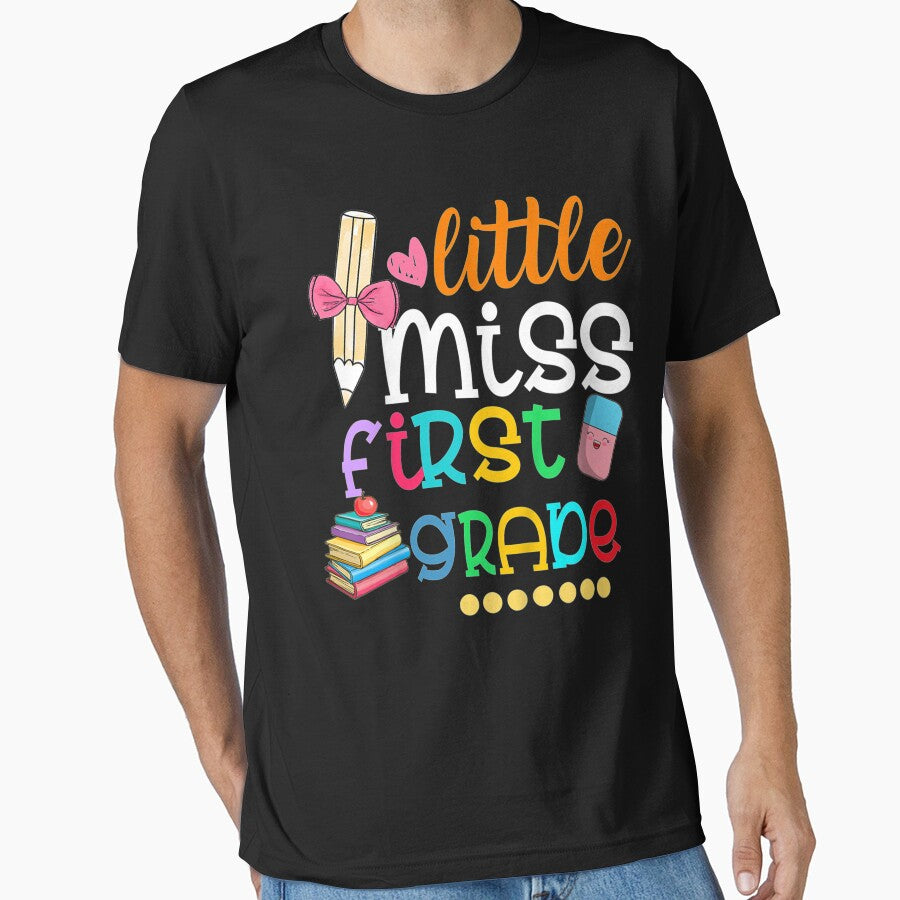Kids Little Miss First Grade  Back To School 1st Grader by FelixRiojas