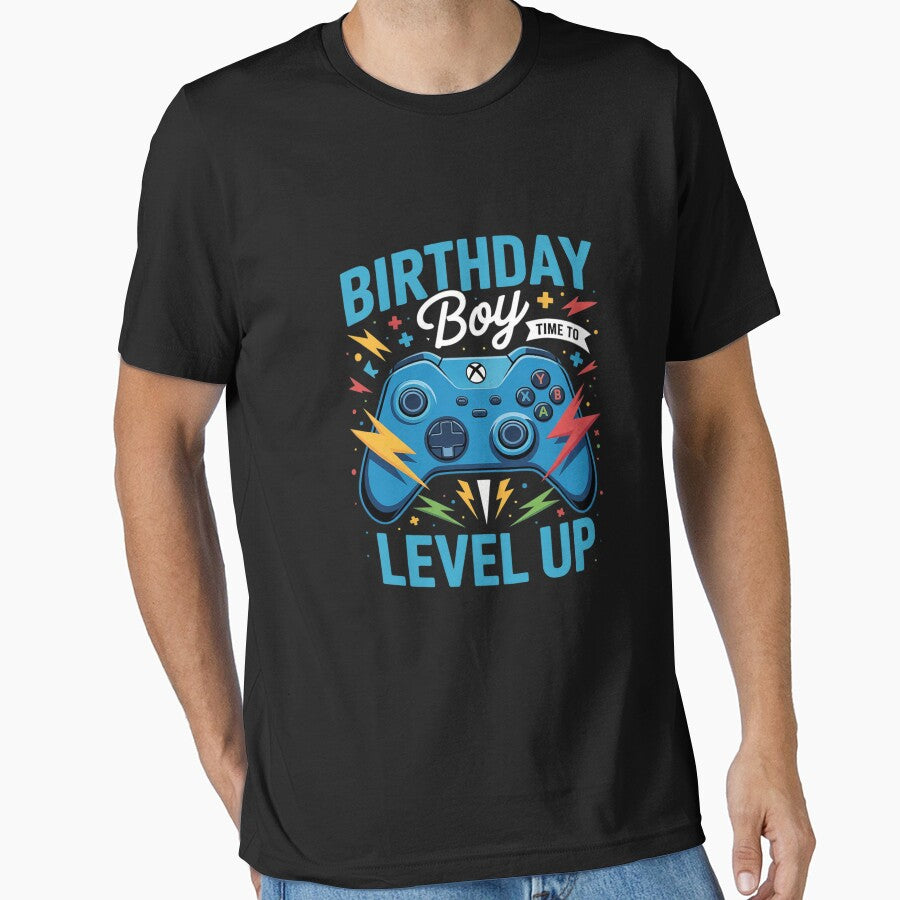 Birthday Boy Time to Level Up Video Game Birthday Gamer Boys by KonstanKoraner