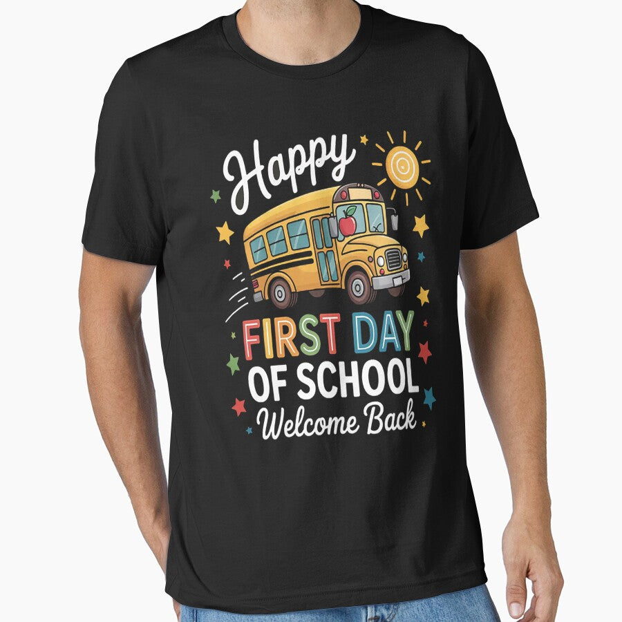 Welcome Back To School Happy First Day Teacher Bus Driver by gandebro
