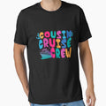 Cousin Cruise Crew Funny Family Vacation Typography Art by PixelWaveBD