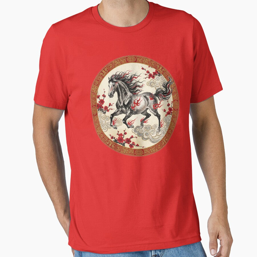 Year of the Horse Chinese Paper Cut Art 2026 by PixelQ