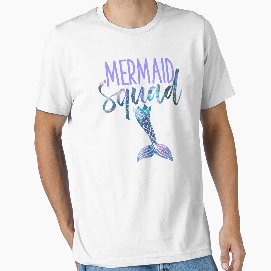 Mermaid Squad Cute Funny Birthday Bridal Bachelorette Party by MintedFresh