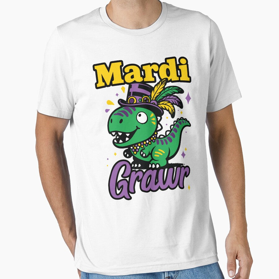 Mardi Grawr, Mardi Gras Dinosaur by PaulSDesign