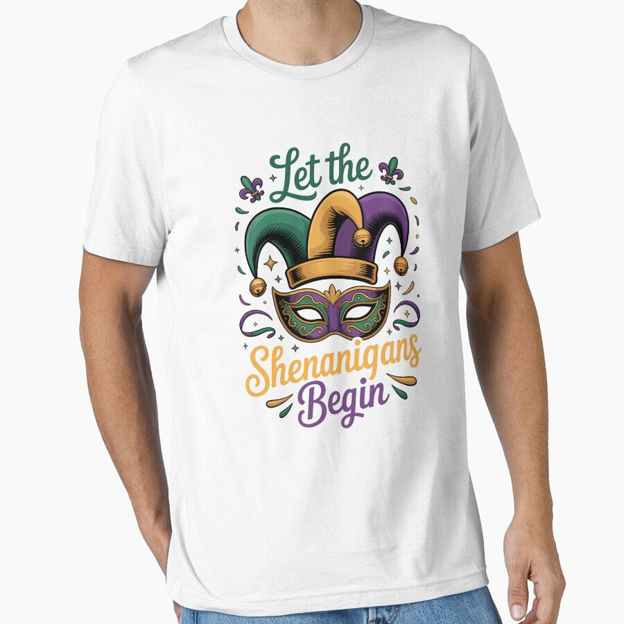 Let the Shenanigans Begin New Orleans Mardi Gras Festival Art by RoyesButler