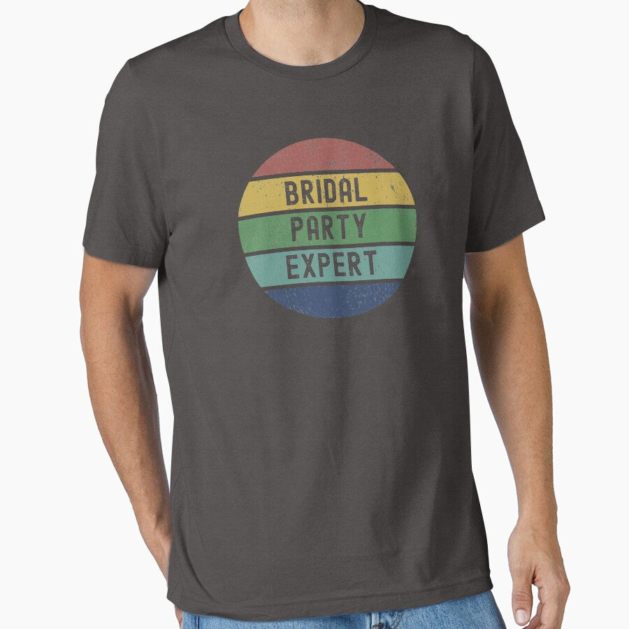 Bridal Party Expert - Cool Distressed Sunset Novelty Graphic by Dorkification