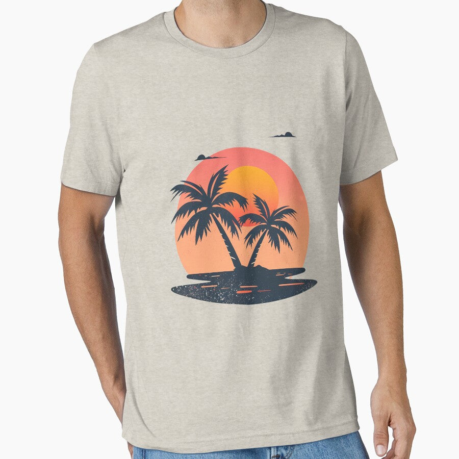 Tropical Sunset Silhouette – Chill Island Mood by OpulentOrigins