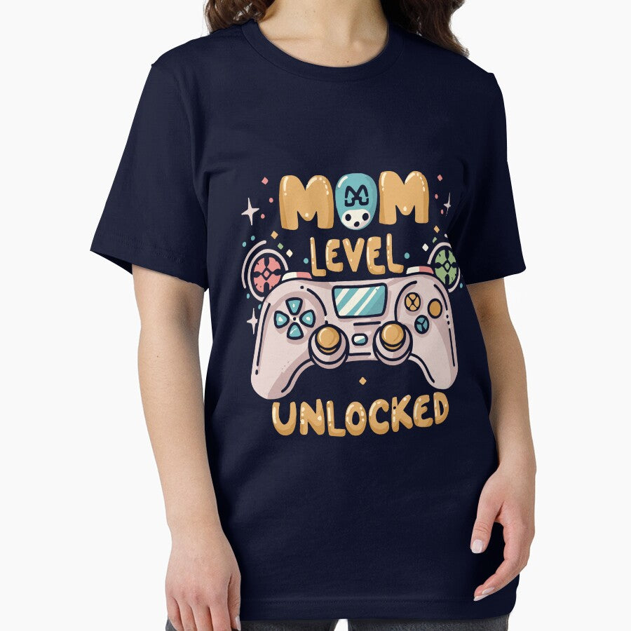 Mom Level Unlocked Vintage Funny Mom Gift for Mothers Day by MommyVibeArts