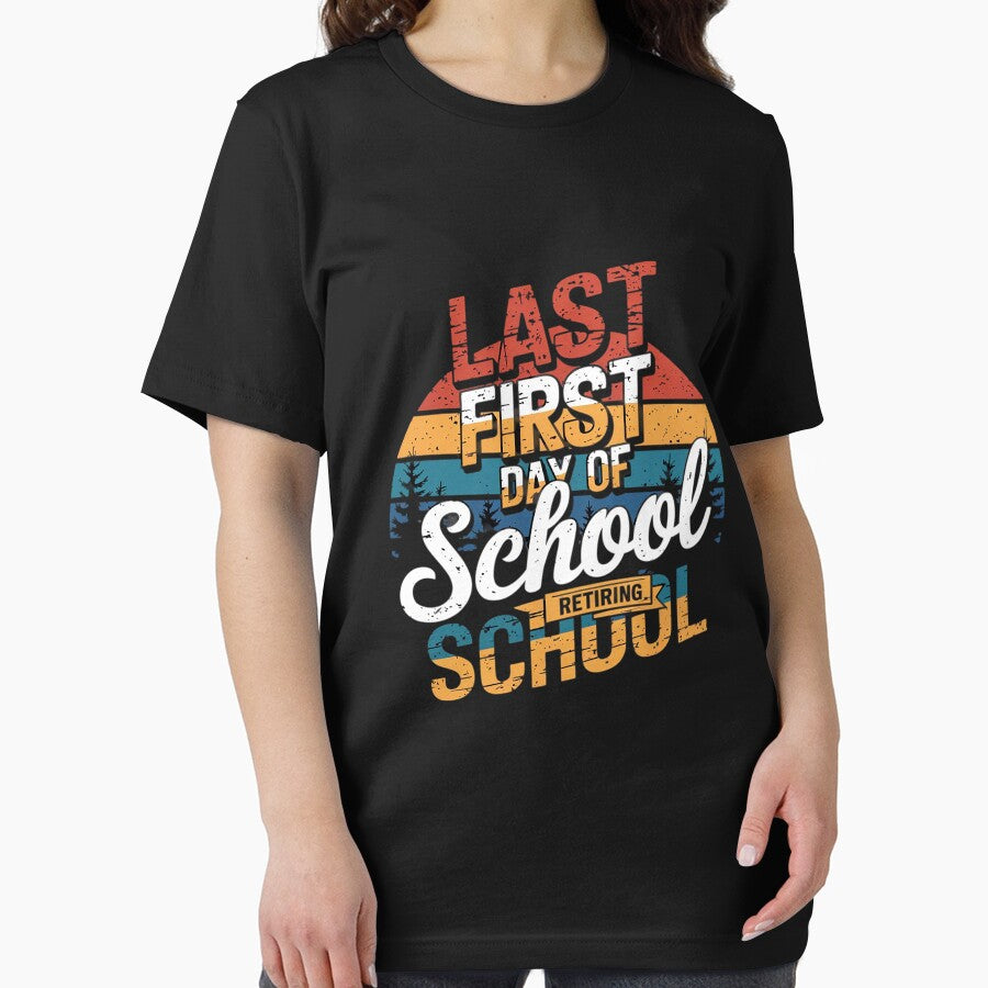 Last First Day Of School Tee Retiring Vintage Back To School by MAKOPOKOShop