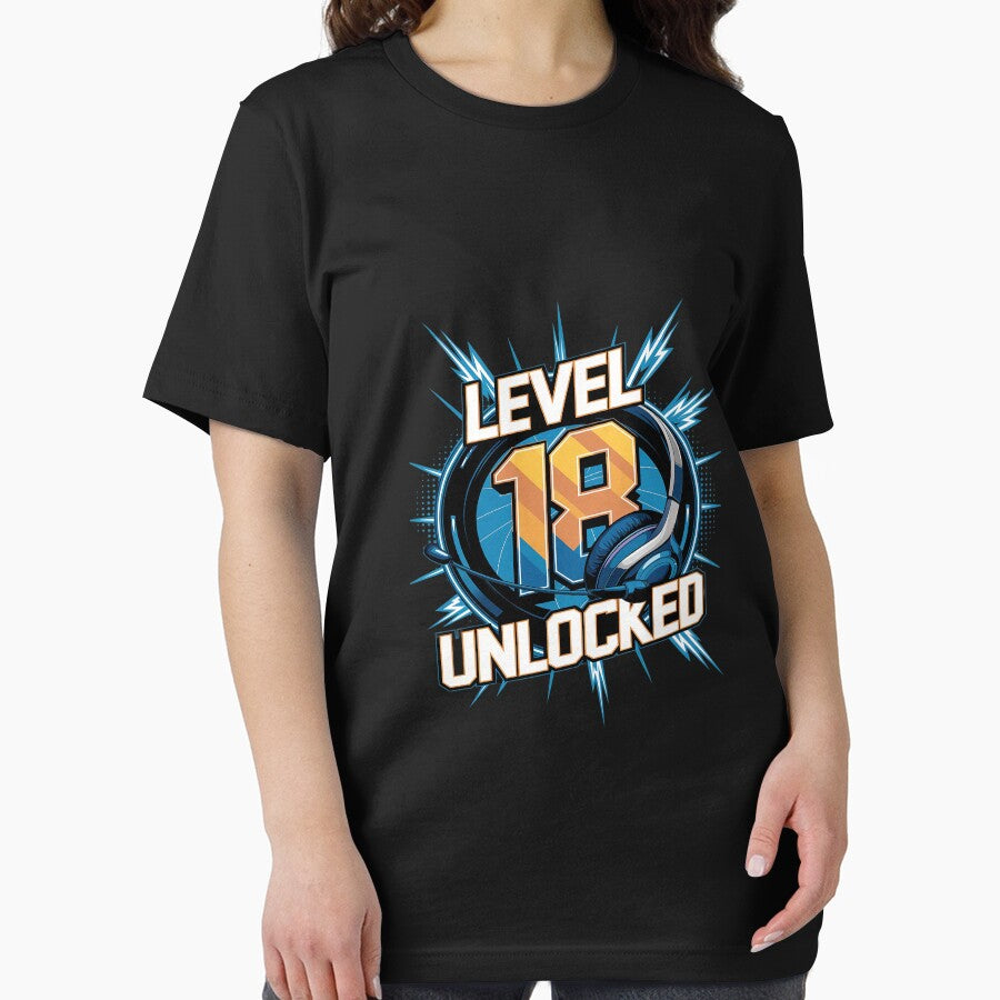 Level 18 Unlocked Video Game 18th Birthday PC Gaming by AquaKiev