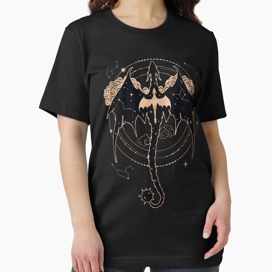 Celestial Dragon Moon Phases Fantasy Gothic Mystic by PixlCrypt