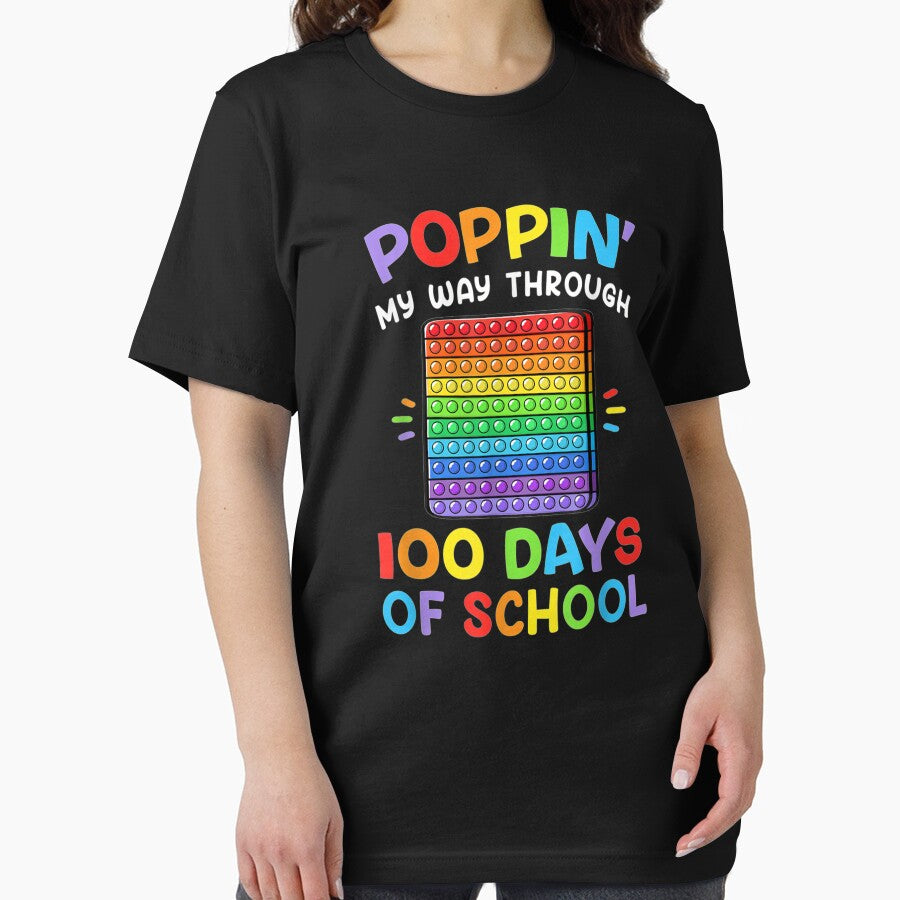 Poppin My Way Through 100 Days Funny 100th Day Of School by Andreberube