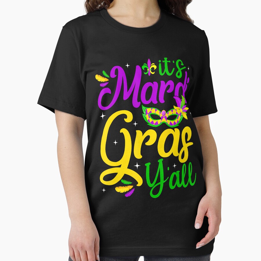 Its Mardi Gras Yall Funny Mardi Gras Party Mask Outfit by BrandyBare