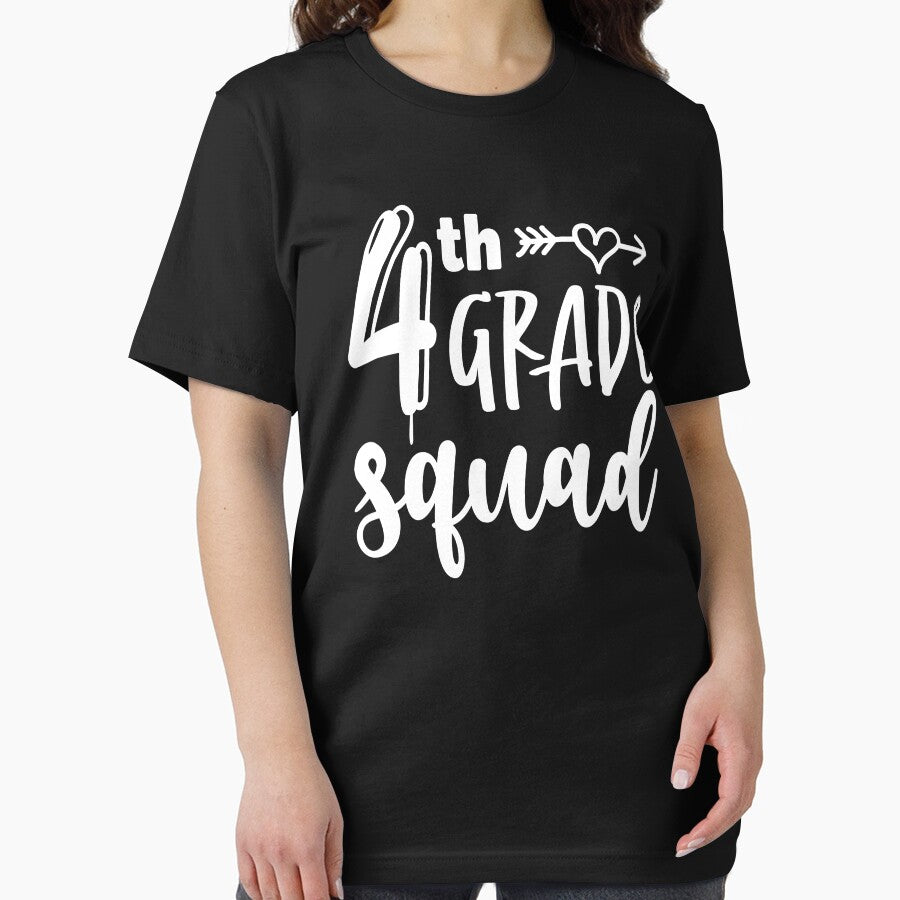 4th grade squad, Back to school hand lettered, first day of school Kindergarten, Teacher gift by ShutterKapan