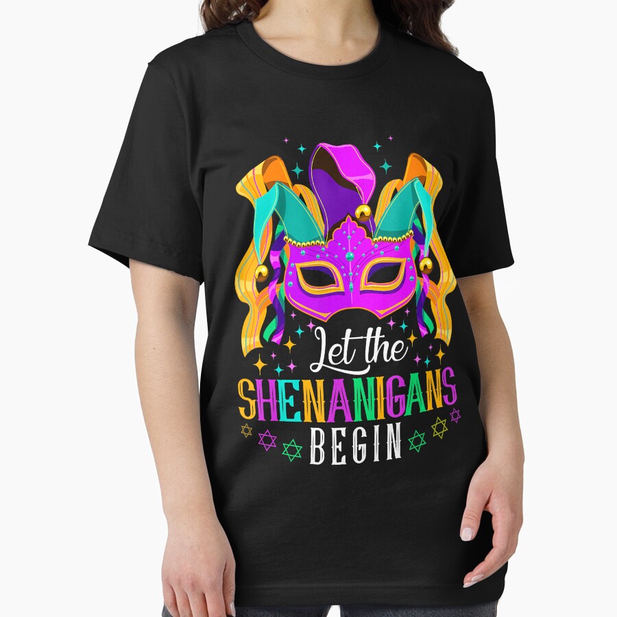 Mardi Gras Mask Women Men Costume Let The Shenanigans Begin by BrandyBare