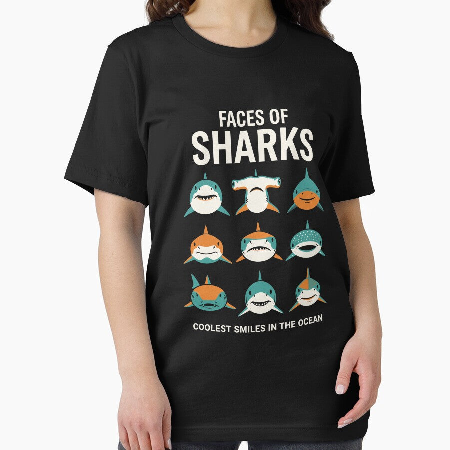 Faces Of Sharks Coolest Smiles In The Ocean Marine Life Shark Lover by SofenArt