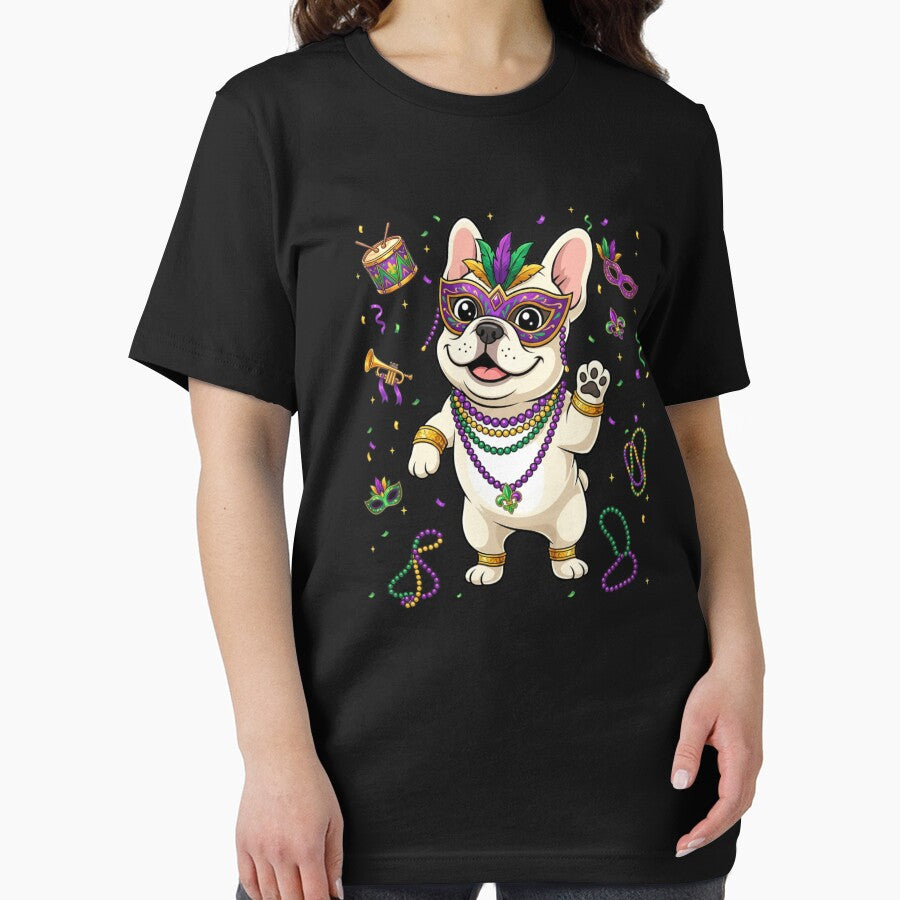 French Bulldog Mardi Gras Mask Beads by CORJIDOG-ART