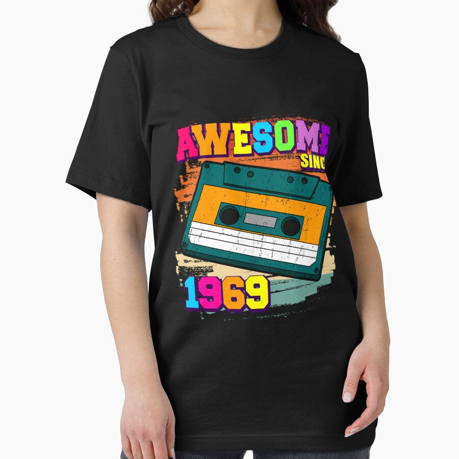 Awesome since 1969 Retro Cassette Tape 53rd birthday by Ibu83