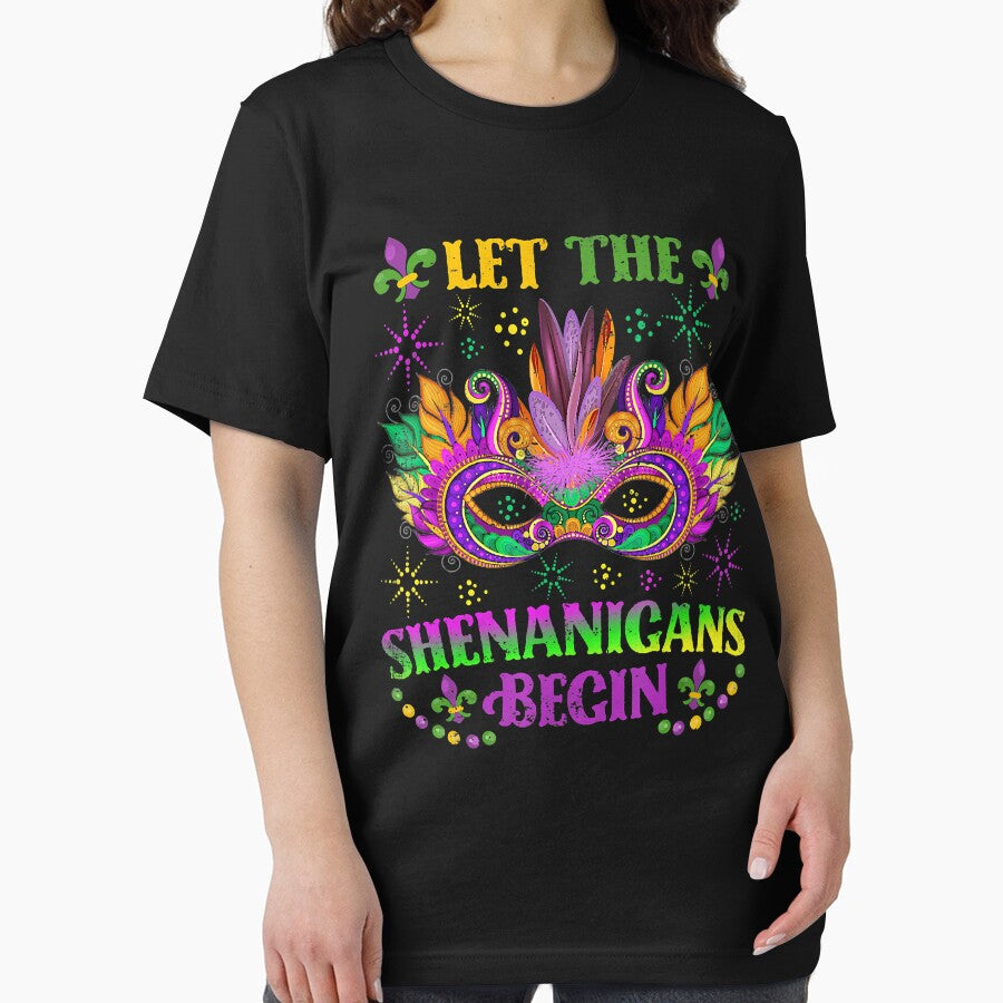 Vintage Mardi Gras Costume Let The Shenanigans Begin Mask by JodyBoling