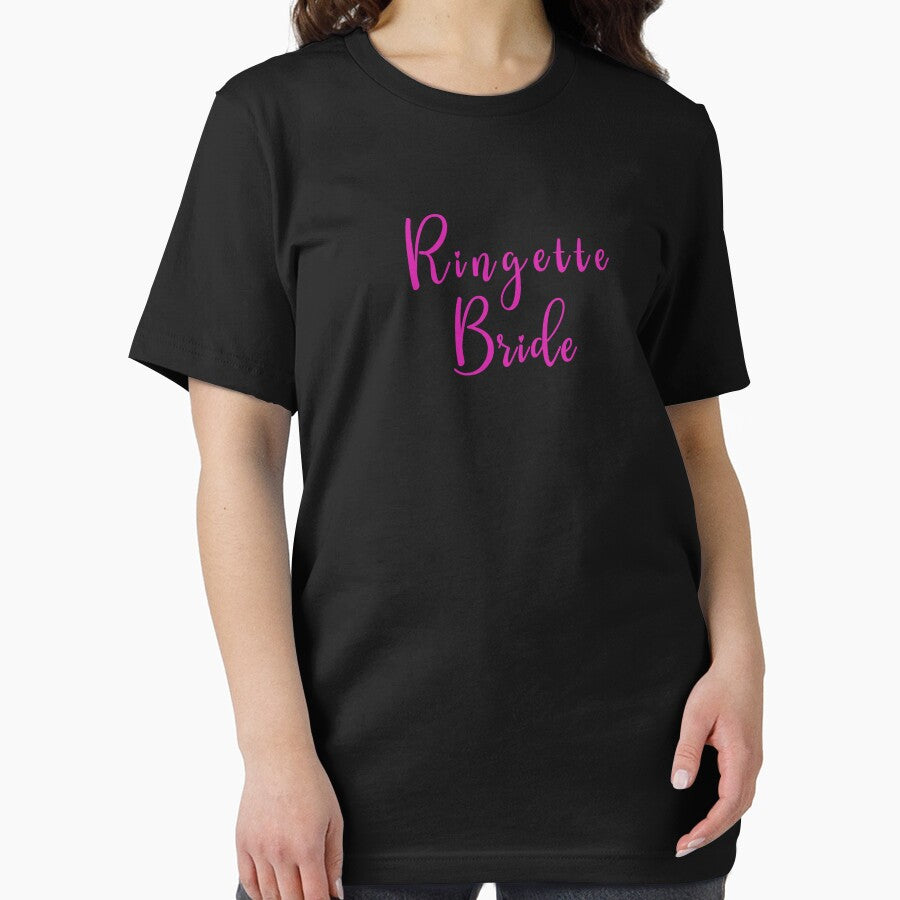 Pinkish Ringette Bride: Embrace Unity and Shine as One with Captivating pink Text by EmeraldeaArt