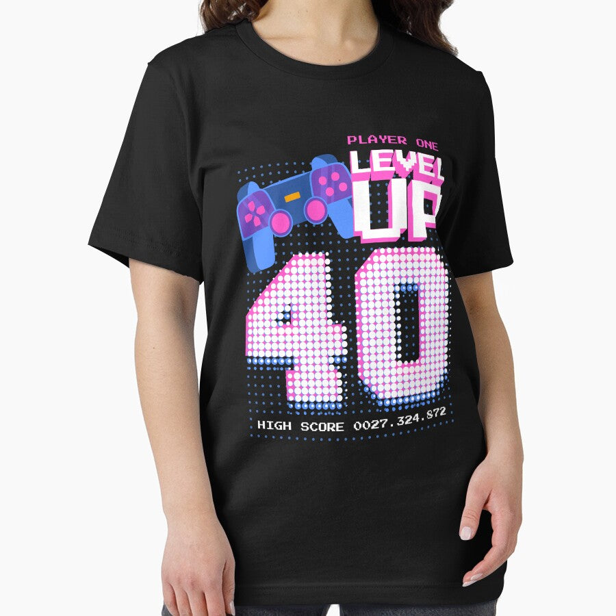 Player One Level Up 40 by patternprint1