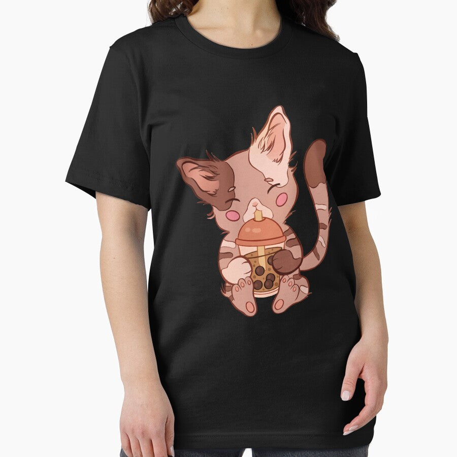 Cute Kawaii Anime Cat Boba Tea Bubble Tea by FalkDania