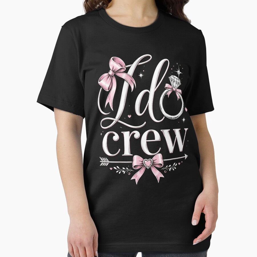 I Do Crew Coquette Bridal Party Bachelorette Wedding Matching by THREE LITTLE BEANS