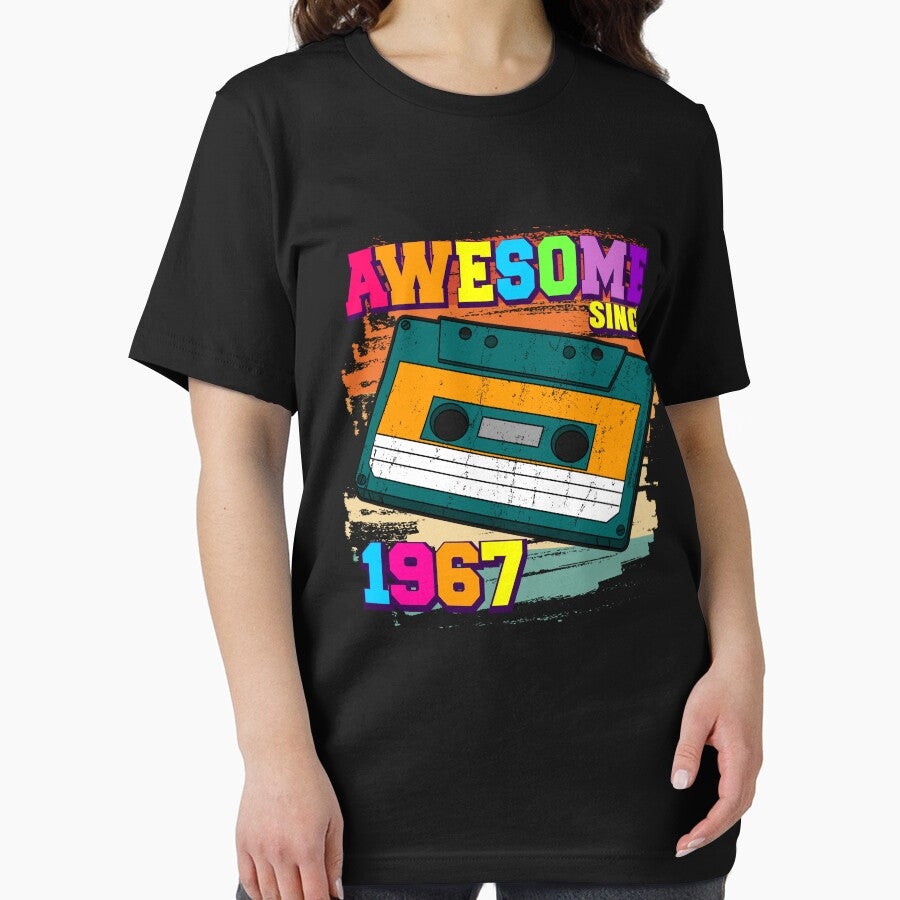 Awesome since 1967 Retro Cassette Tape 55th Birthday by Ibu83