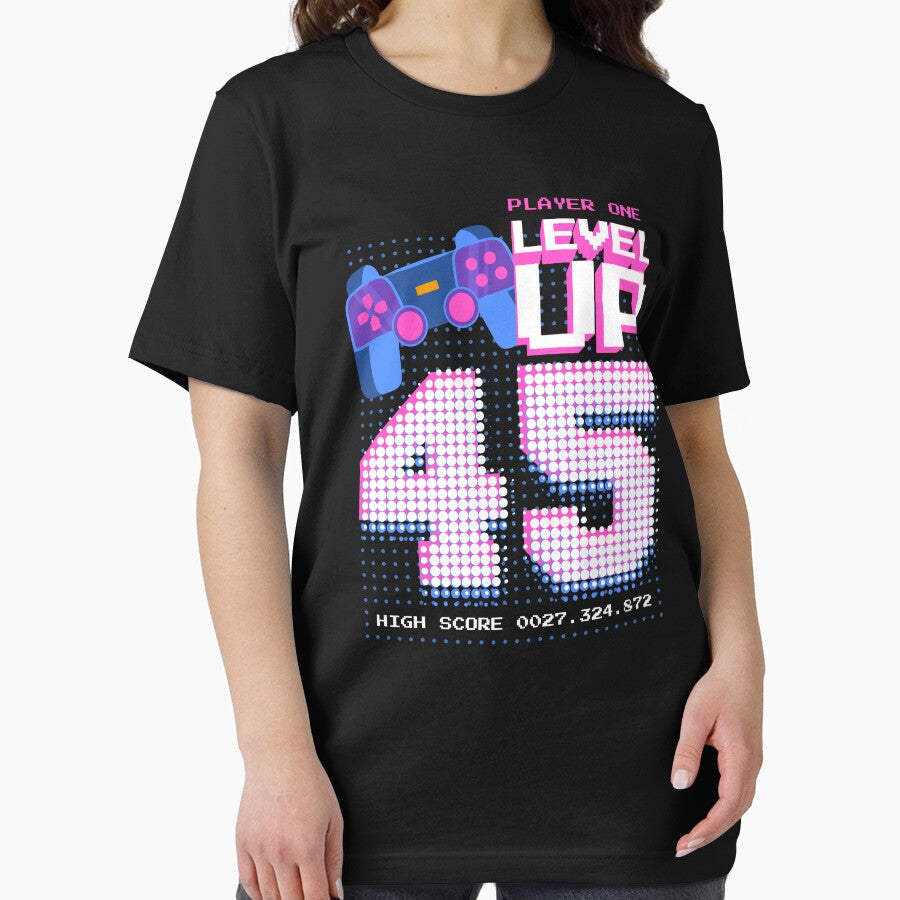 Player One Level Up 45 by patternprint1