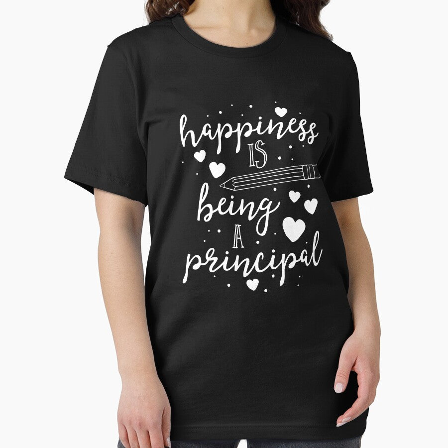 Happiness Is Being A Principal T-Shirt Teacher School Gift by 14thFloor