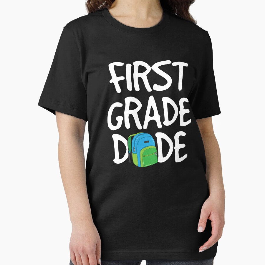 First Grade Dude T-Shirt Back to School Kindergarten Pre-K by 14thFloor