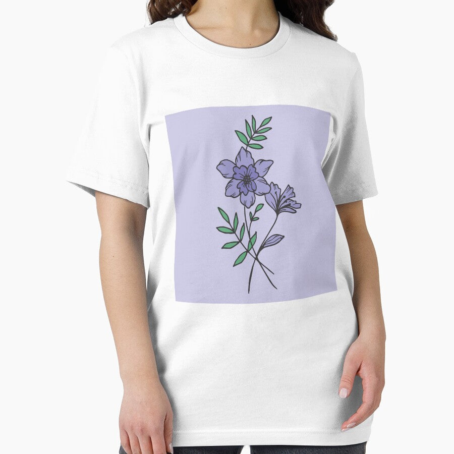 Delicate Purple Blooms with Green Leaves by luoyinurazi