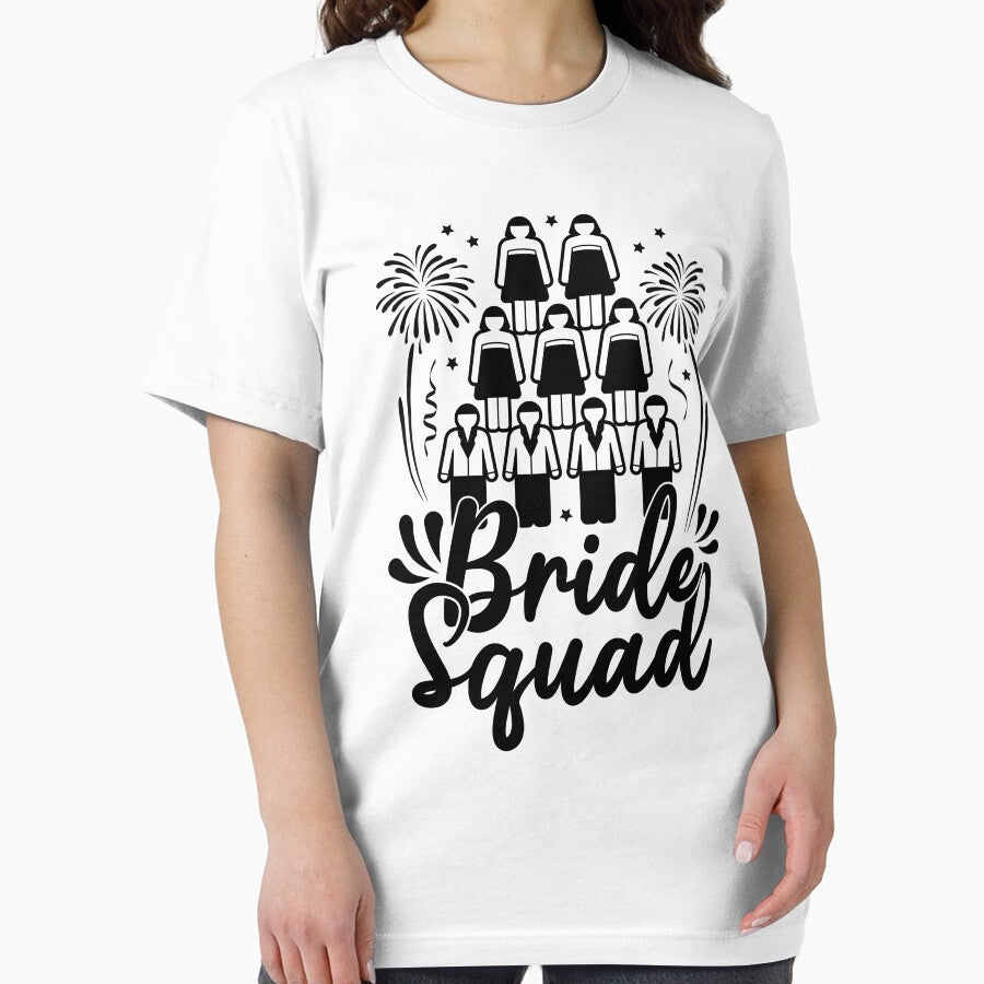 Bride Squad Bridal Cheer Party Matching Ensemble by GravitiTees