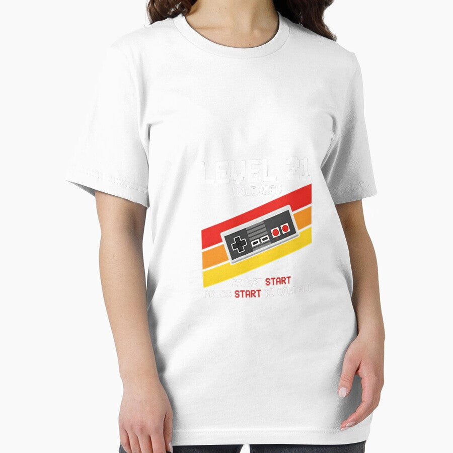 Level 21 Unlocked Retro Gamer 21st Birthday by Thetund