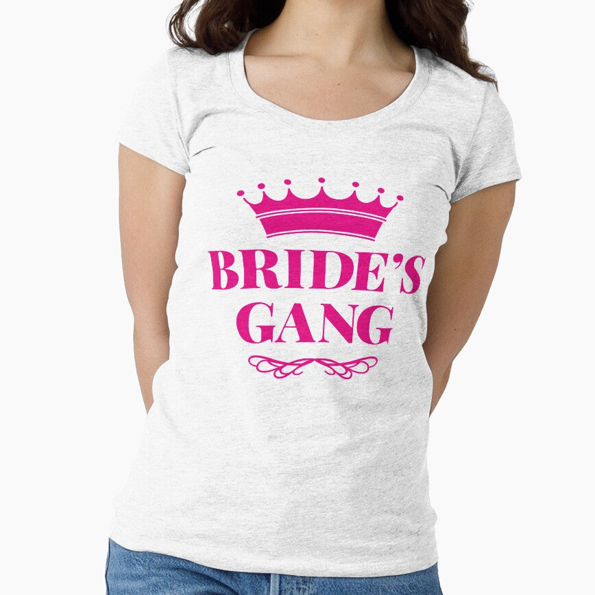 Brides Gang, Bachelorette Party Team Bridesmaids T-shirt by PugSwagClothing