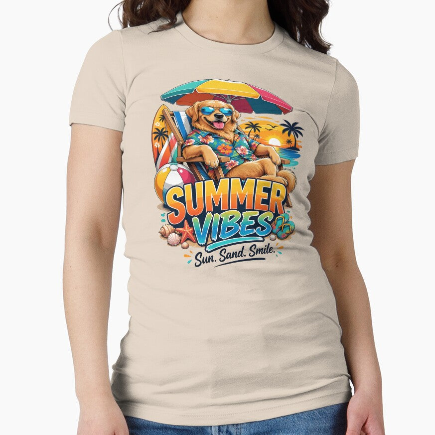 Summer Vibes Golden Retriever Beach by Sovereign Supply Co.
