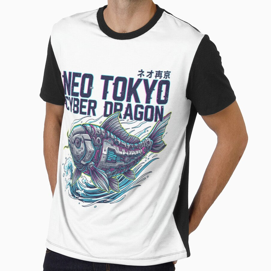 Neo Tokyo Cyber Dragon – Mecha Koi Fish Japanese Streetwear by R & K Fashions