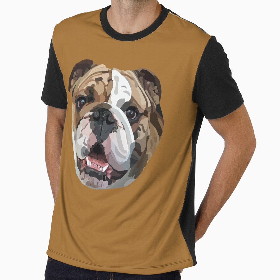 Bulldog Hand Drawn Digital Art by Lartheviking