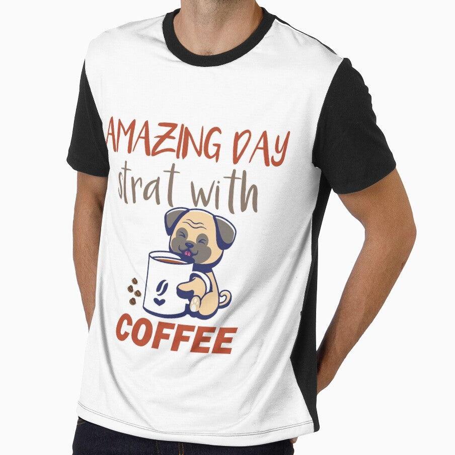 Amazing day start with coffee   | gift Coffee Lovers by DANT-shirts