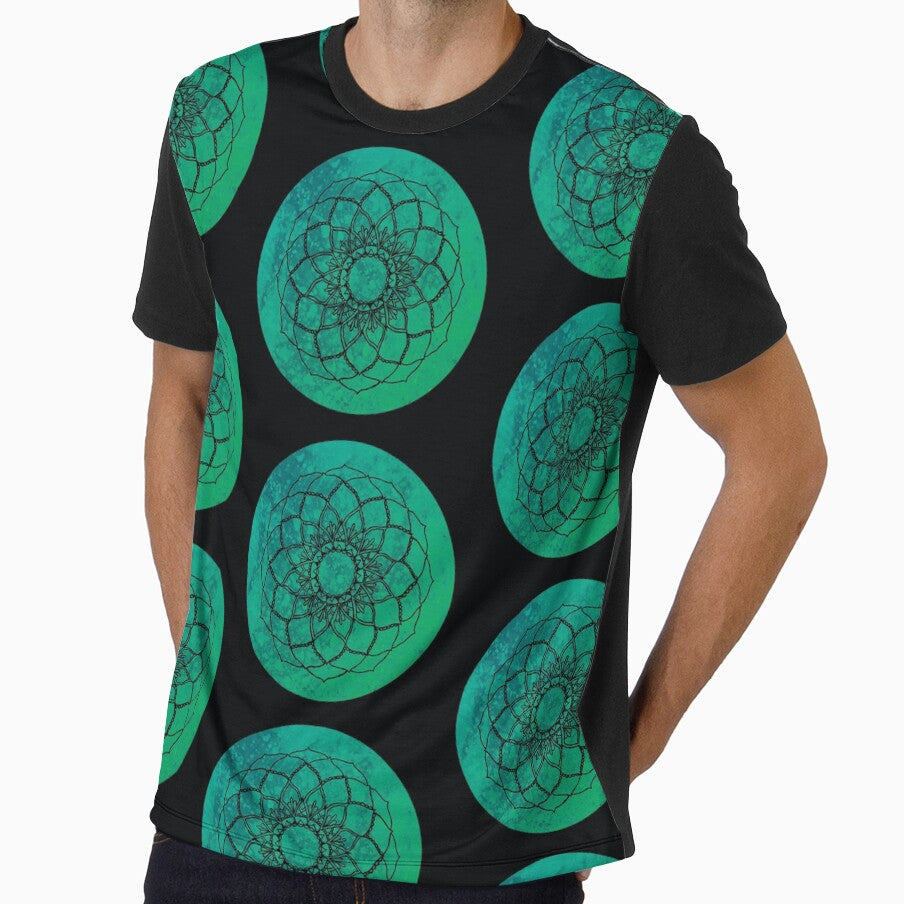 Aqua Mandala by Larissa Klein-Barge