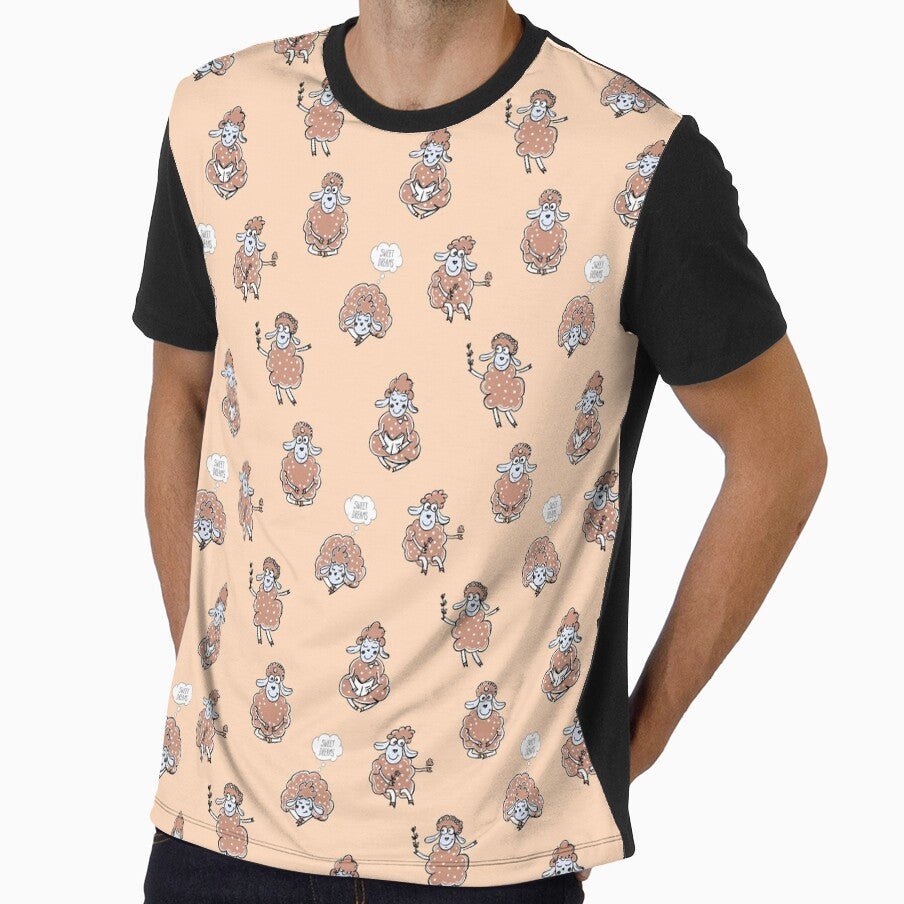 Funny cute cartoon sheeps pattern by LP Design