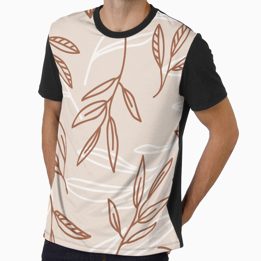 Female Abstract Leaves Pattern Design by AgataCreate