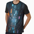Rainy Japanese Cyberpunk Alley Neon Night Cityscape by Element Horizon Studio