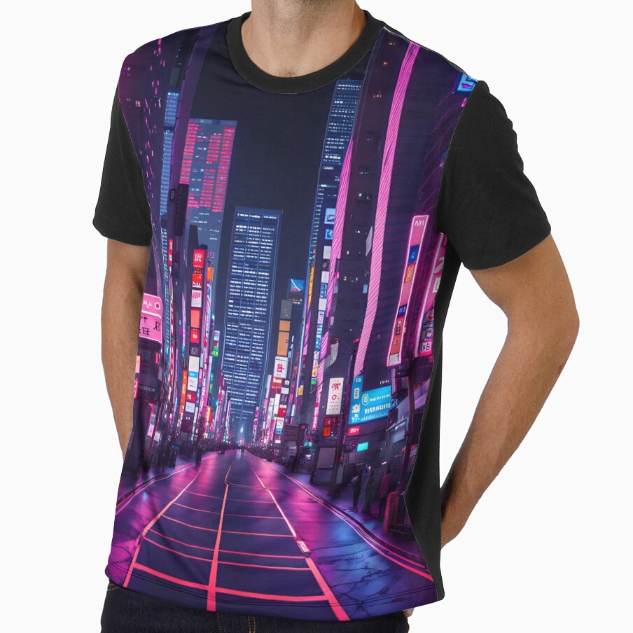 Neon Tokyo streets by Nuvio Designs