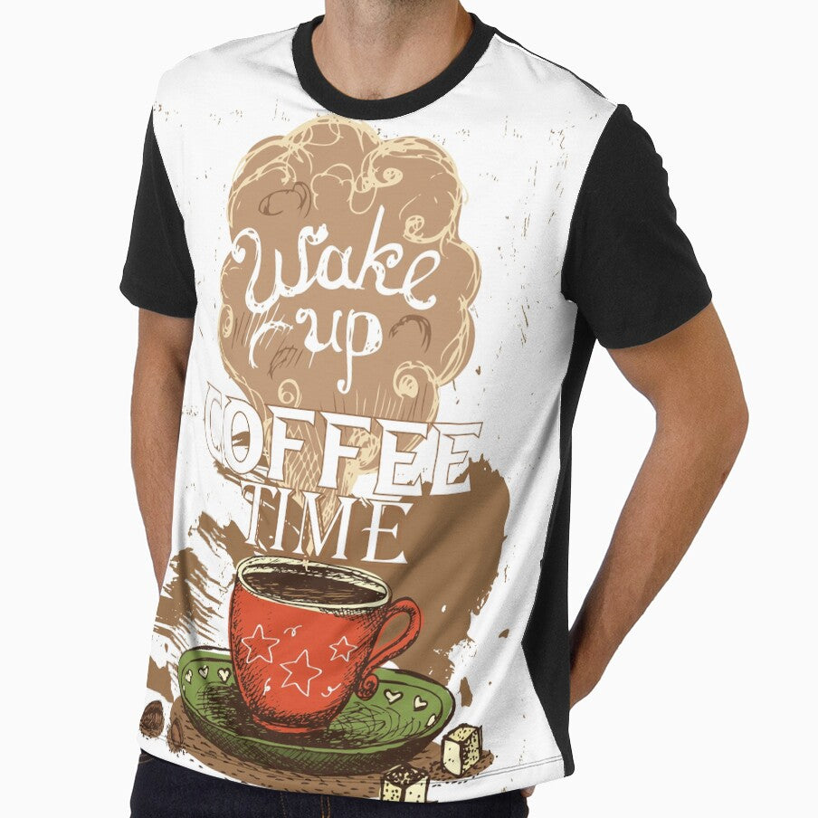 wake up coffee time, Coffee Lovers  |Time to wake up and smell the coffee by DANT-shirts