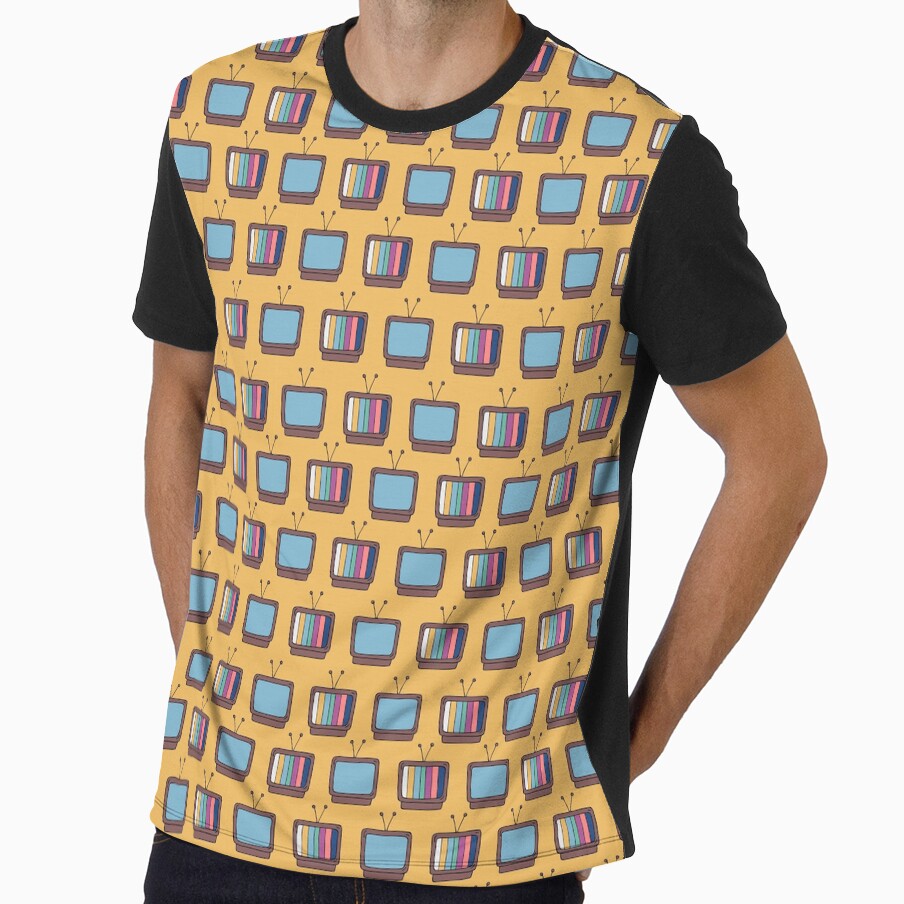 Retro TV Doodle Pattern by AnnaVioletStore