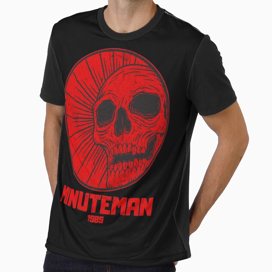 Copy of red skull minuteman vintage vibes by lordcobra