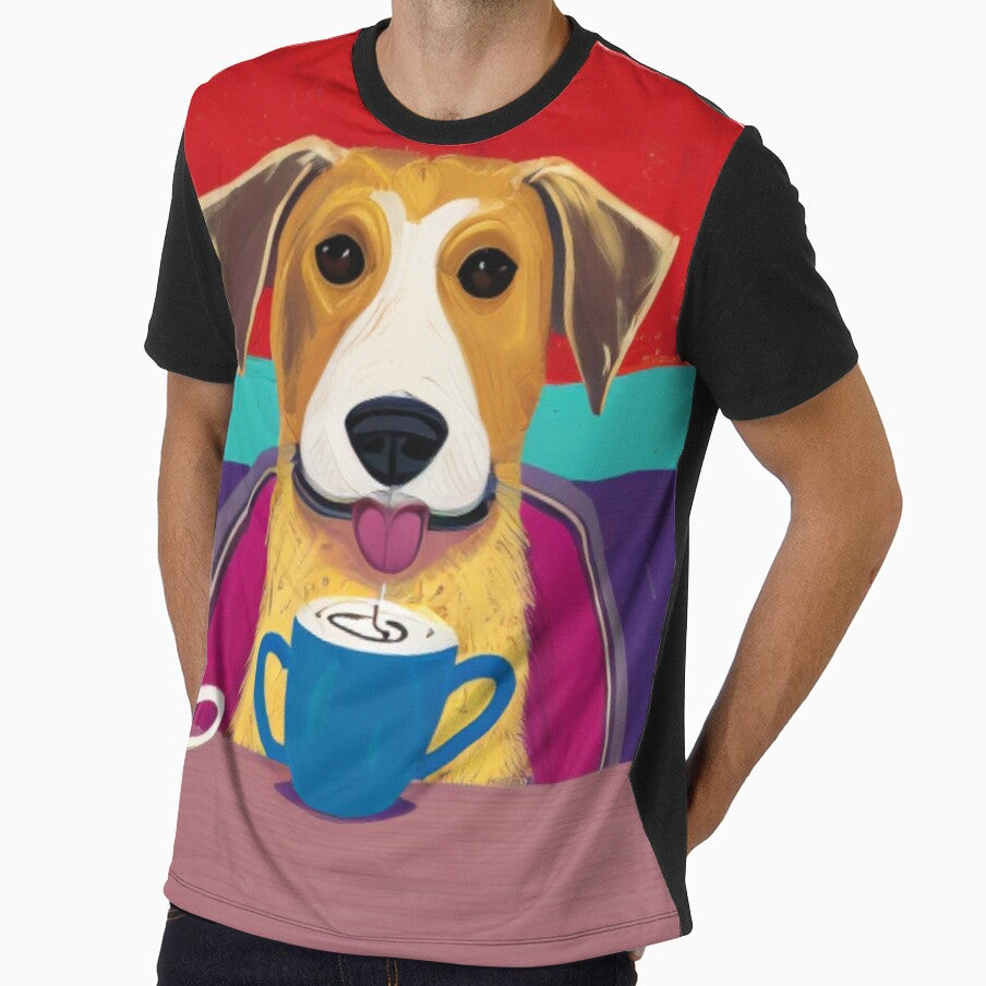 A Cartoon Dog's Morning Pick-Me-Up - Canine Cafe by WBP Mart