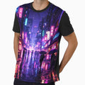 Cyberpunk Tokyo Night – Neon Rain Street Poster by ApGraphicDesigns