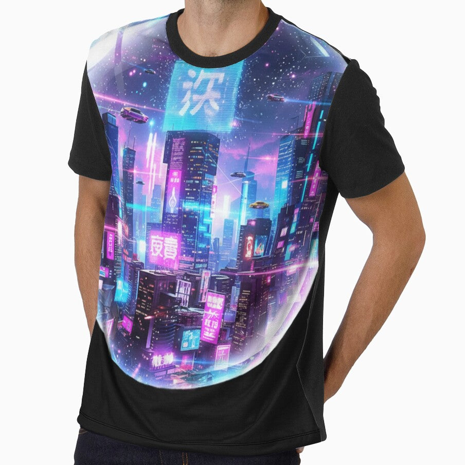 Neon Cyberpunk City – Futuristic Sci-Fi Bubble by Lucorr