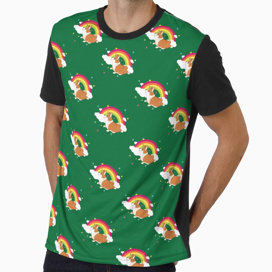 Cute Corgi Unicorn T-shirt by vilily